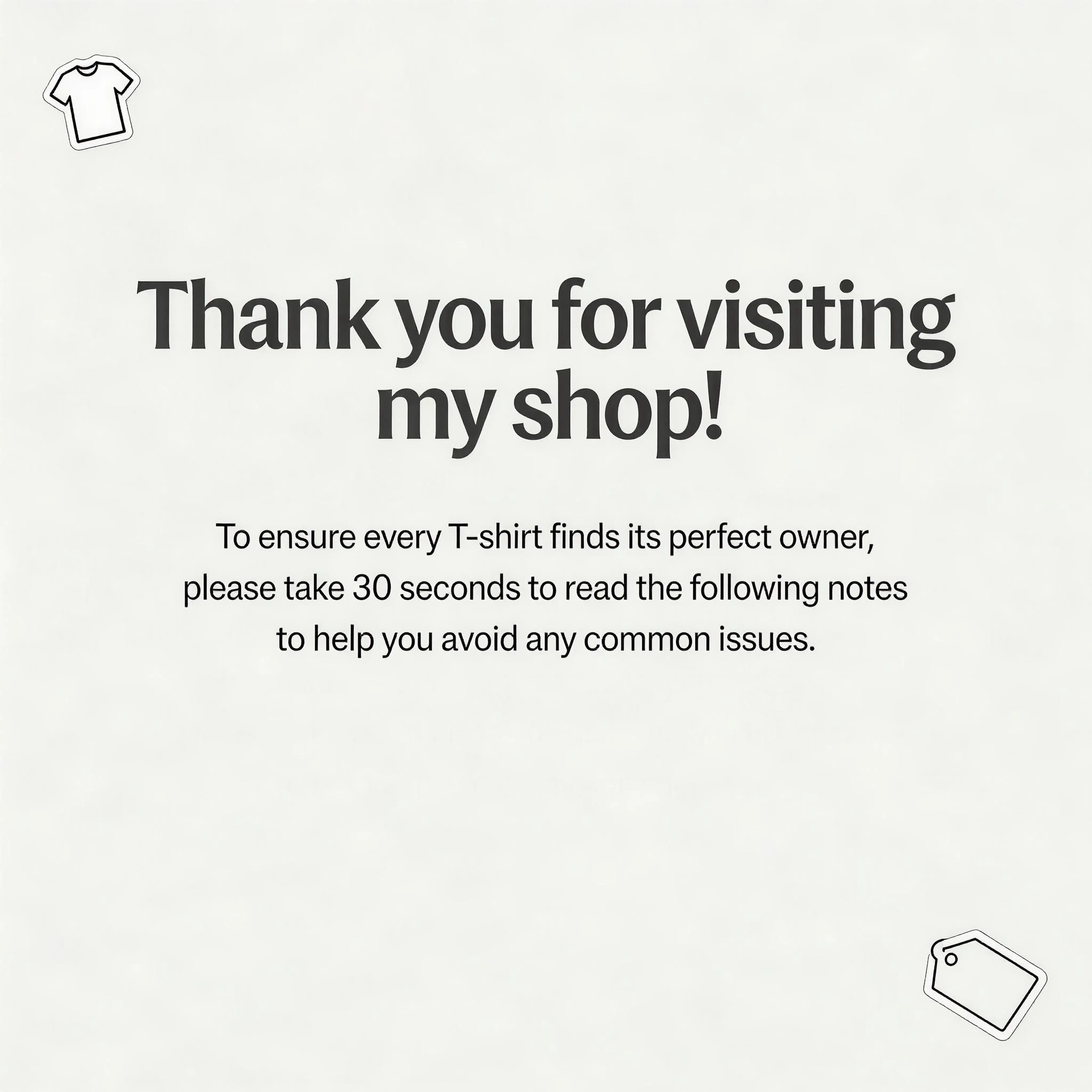 [Product Buying Guide Card]Thank you for visiting my shop!To ensure every T-shirt finds its perfect owner, please take 30 seconds to read the following notes to help you avoid any common issues.