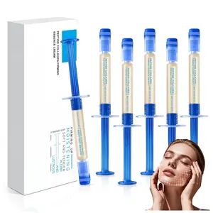 6PC Polypeptide Collagen Elastic Essence Cream, Micro-Molecular Collagen Anti-Wrinkle Lotion, Lifting, Firming and Anti-Aging, Reduce Fine Lines Skin-Smooth Looking Skin for All Skin Types