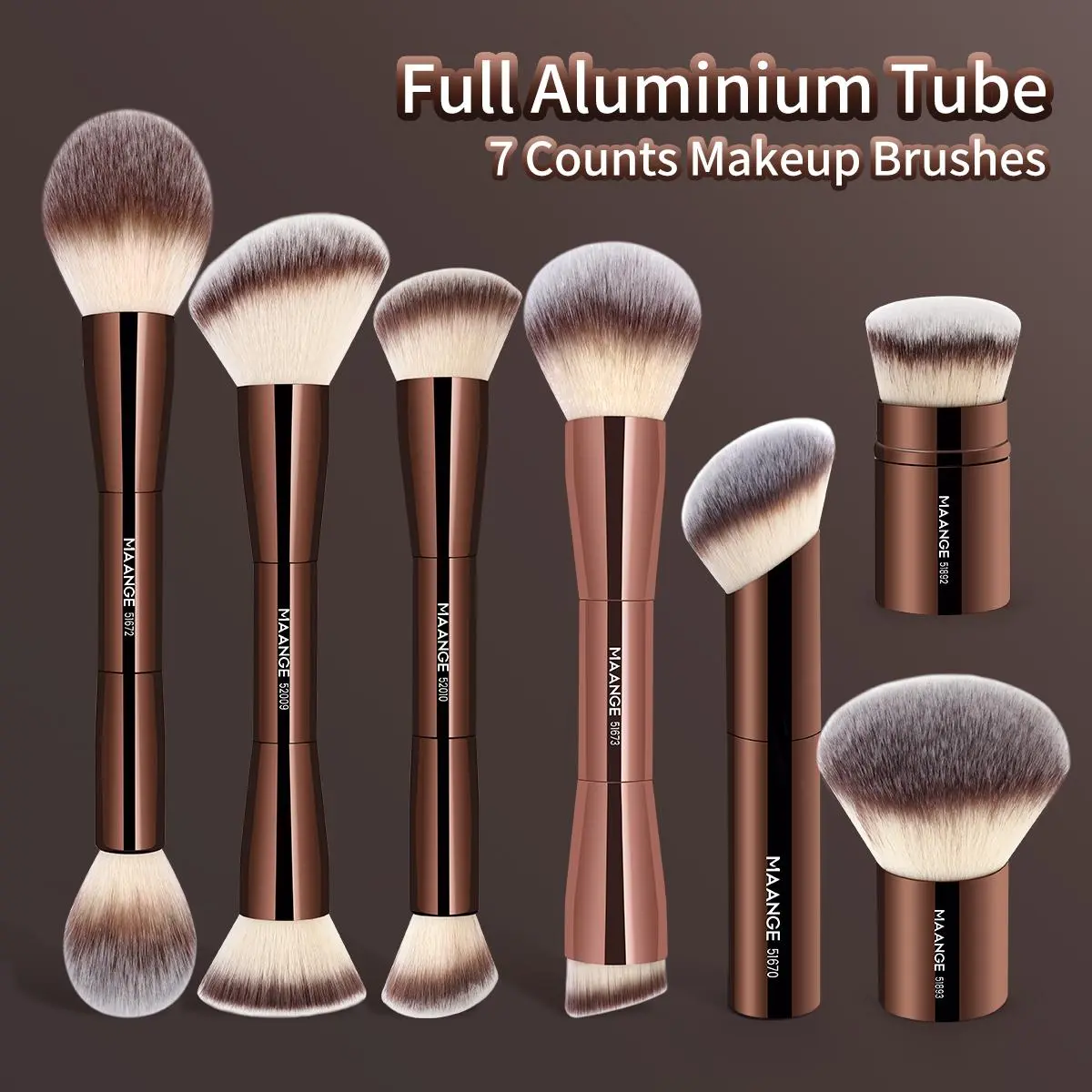 Professional Makeup Brush Set with Storage Bag, Makeup Brush Kit, Cosmetic Brushes, 7 Counts/13 Counts/20 Counts Face Makeup Brushes with Soft Bristles, Eyeshadow Brush, Blending Brush, Makeup Tools Gift for Women & Girls