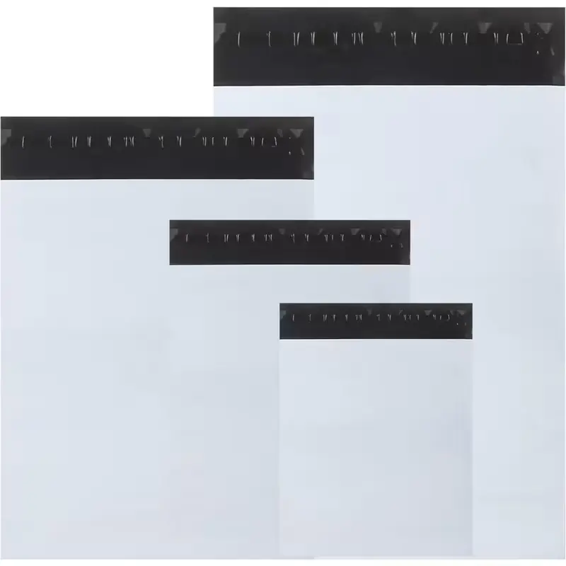 [100pcs Poly Mailers] Self Adhesive Bags, Self Sealing Bags | Poly Mailers Shipping Bags | Good Confidentiality & Strong Load-bearing Capacity | for Samples, Books, Mail, Towels, Socks, Underwear (White:12x17,10x13, 8x12,6x9.84inch)