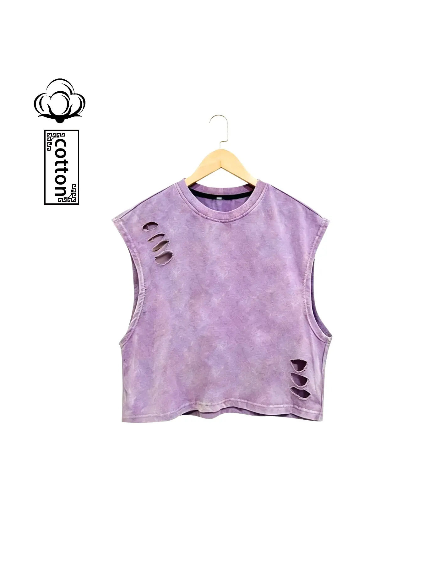 Summer New Fashion Unisex Vest, Loose-Fitting Sleeveless Top, Street Style Short Vest, Breathable Sleeveless Vest, Cotton Material, H-Type Silhouette, All-Season Wear