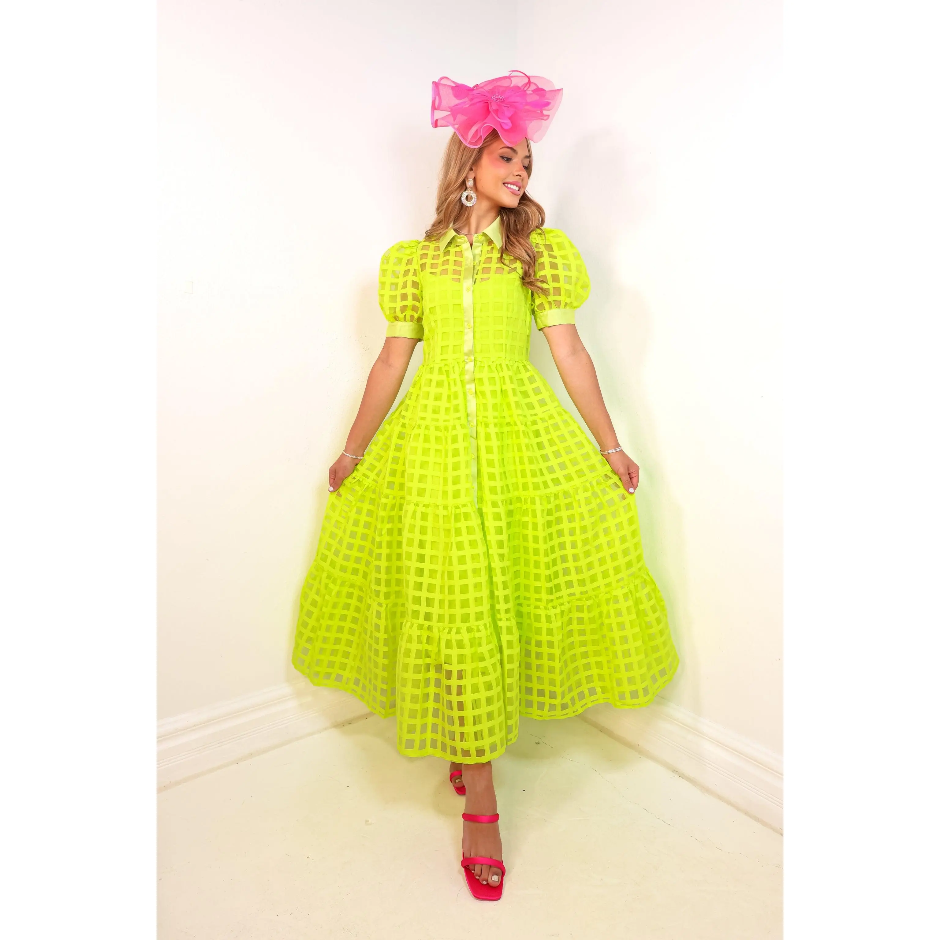 Endless Rose Glow Getter Organza Maxi Dress