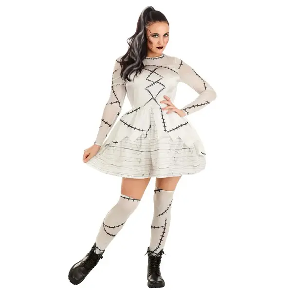 Women's Bride of Frankenstein Costume Dress