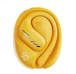 Transformers Open  Wireless Headphones Bluetooth 5.4 for Running & Workouts, Over The  Earbuds with IPX5 Waterproof  Hooks, Surround Sound, LED Display & Lanyard (Black - Optimus Primal) ear bud cute mini invisible noise cancelling reduction Foldable HiFi