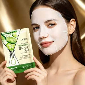 Cucumber Refresh Facial Mask, SADOER Moisturizing Mask for Dry Skin, Calming & Hydrating Daily Care Hydrate, Moisturize, Moisture, Moisturizer