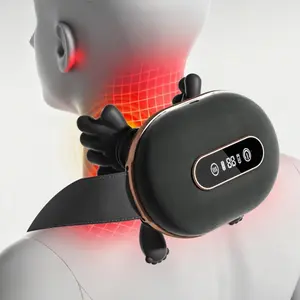 4D Human-like Neck & Shoulder Massager，Your Personal Masseur at Home，4D Neck Relaxer  Deep-Kneading Nodes & Soothing Heat，The Ultimate Wellness Gift: 4D Intelligent Neck Massager with Auto  Memory Function