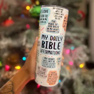 Bible affirmations tumbler