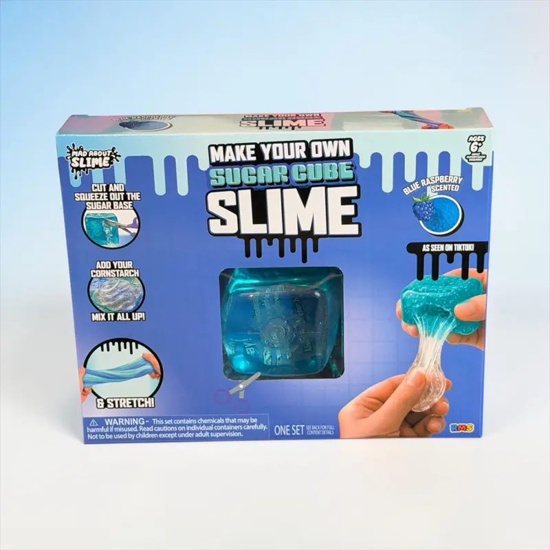 RMS Mad About Slime Sugar Nice Cube DIY Slime Kit  | Blue Raspberry Scented | Make Your Own Slime | As Seen on TikTok