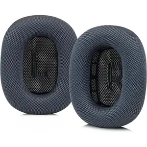 Upgraded Ear Cushions for Apple AirPods Max 2024 Headphones, Silica Gel Mesh Fabric Replacement Ear Pads Cover with Memory Foam and Magnet,Closer to The Original (Midnight)