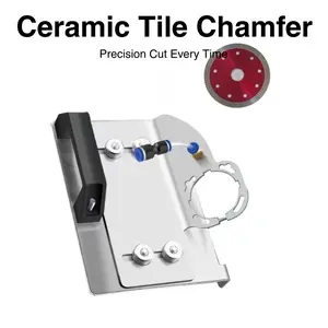 ceramic 45 Degree Tile Chamfering Tool - Angle Grinder Stand for Tile 45° Chamfer Cutting, Type 100 Angle Grinder Attachment, Angle Grinder Tool for Cutting Ceramic Stone
