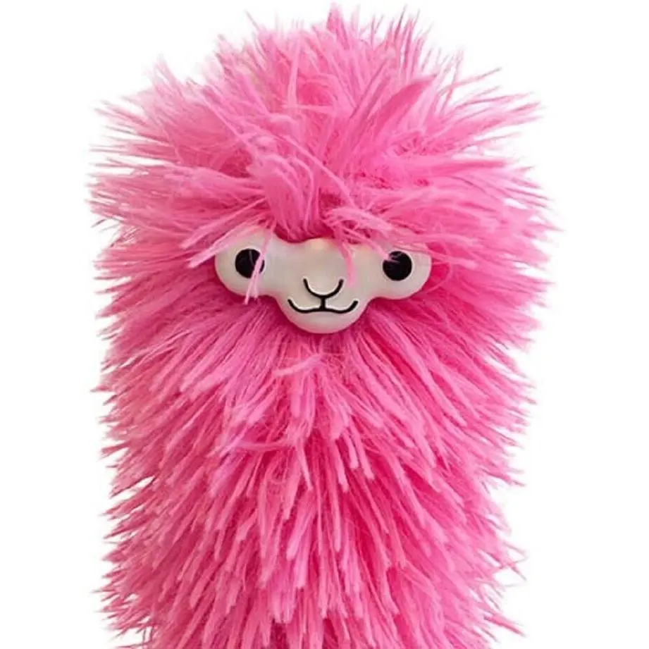 Fuzzy Pink Llama Duster - Cute Soft & Fluffy Cleaner - Bend Me Into Shape NEW!