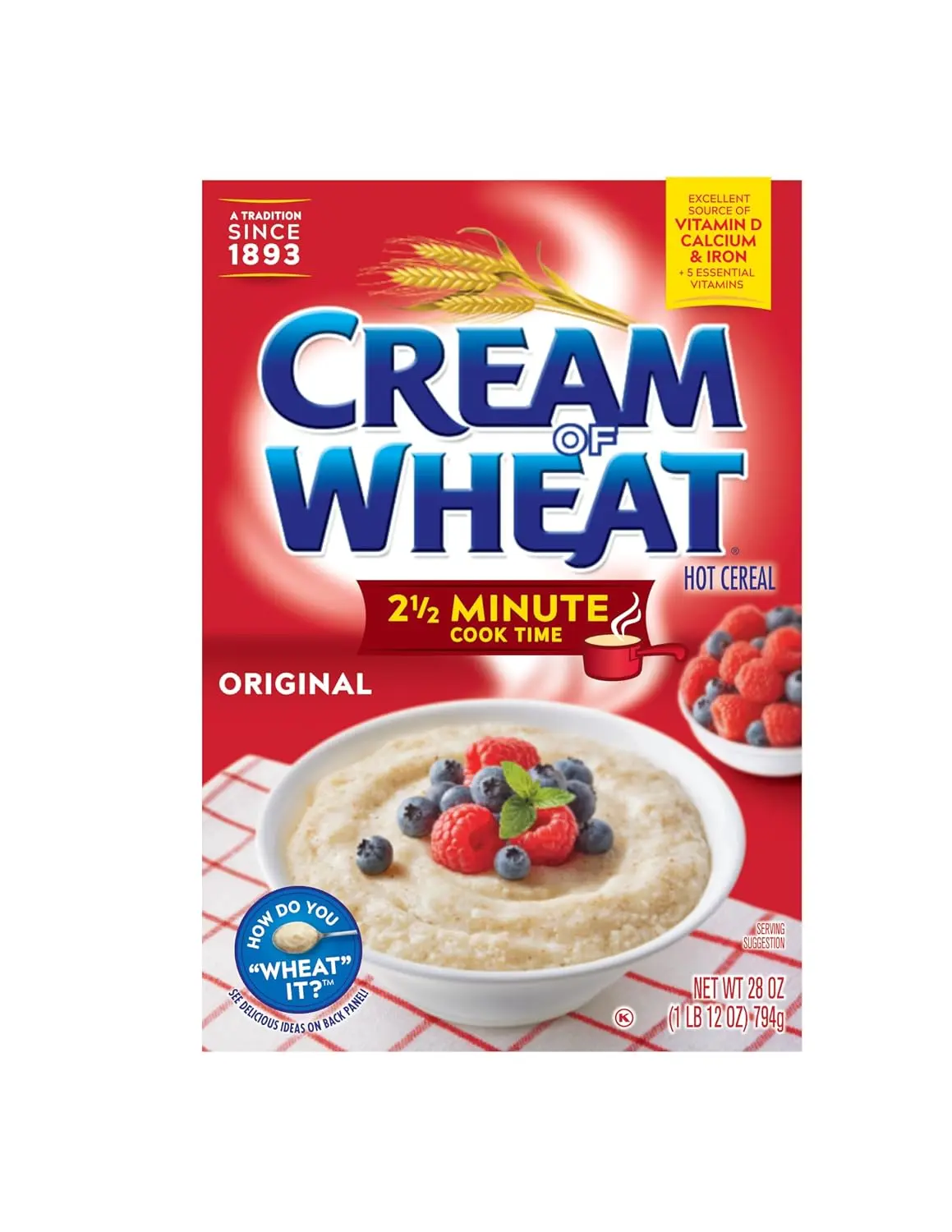 Original Stove Top Hot Breakfast Cereal - Original Flavor, 2.5-Minute Cook Time, 28 oz