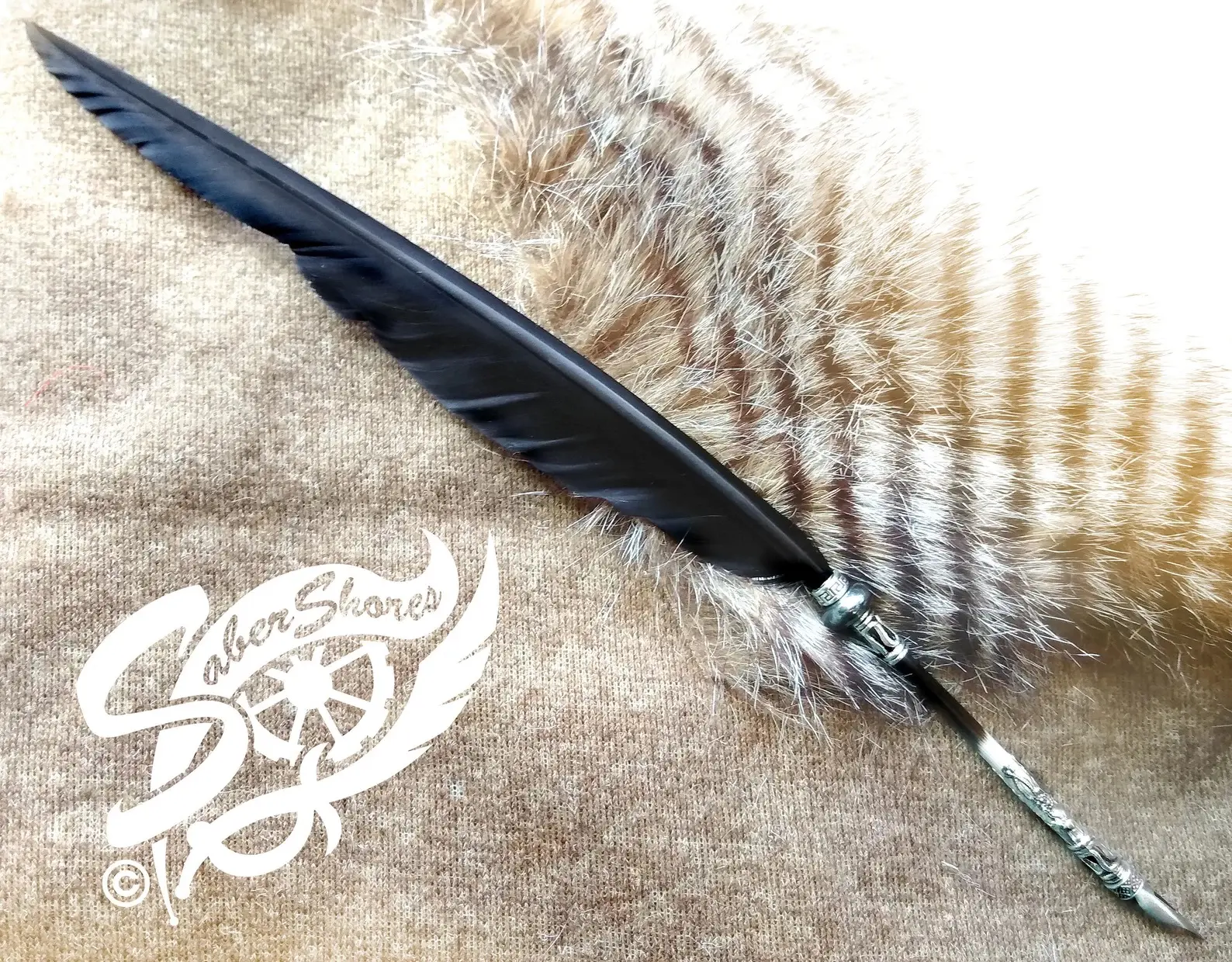 ARTISAN Hand-Made Quill Pen Ink Dip Porcupine Quill Feather Pen