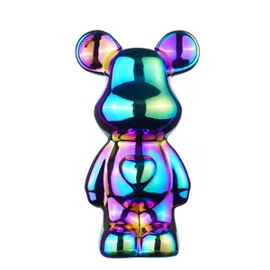 Heart-Shaped Bear Piggy Bank - Ideal for Home Decoration, Boyfriend Gift, Money Saving Box, Coin Cash Container Box, Home Decor 2025 White Ornaments Ceramic Glossy Set