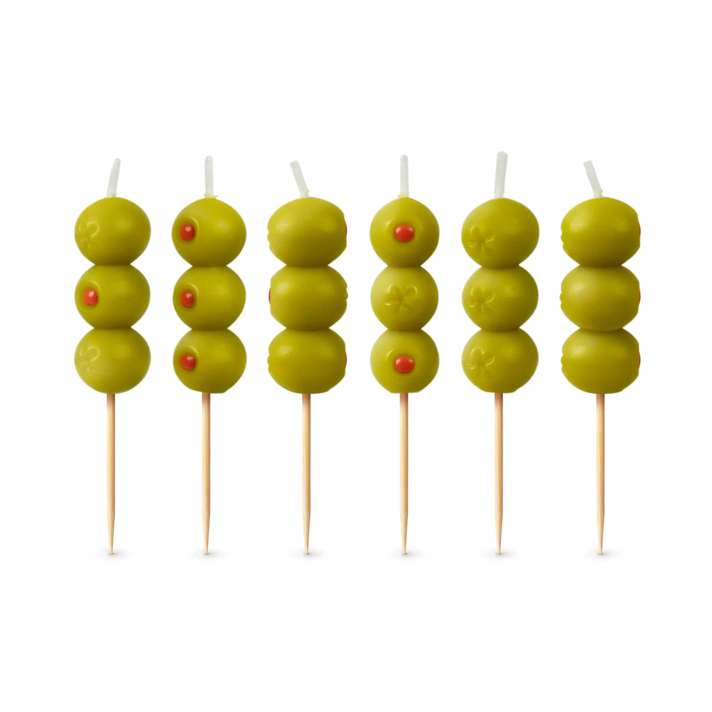 COCKTAIL PARTY Olive Martini Candles – Fun Novelty Scented Candle for Birthday Cakes, “Tini Bit Older” Celebrations, or Gag Gifts – Cute Party Decor & Stocking Stuffer for Adults