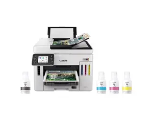 Canon GX7120 MegaTank Inkjet Multifunction Printer - Color Copier/Fax/Printer/Scanner - 1200 x 600 dpi - Automatic Duplex - 1200x1200 dpi Optical Scan - Fax - Fast Ethernet - Wireless LAN (6880C002)