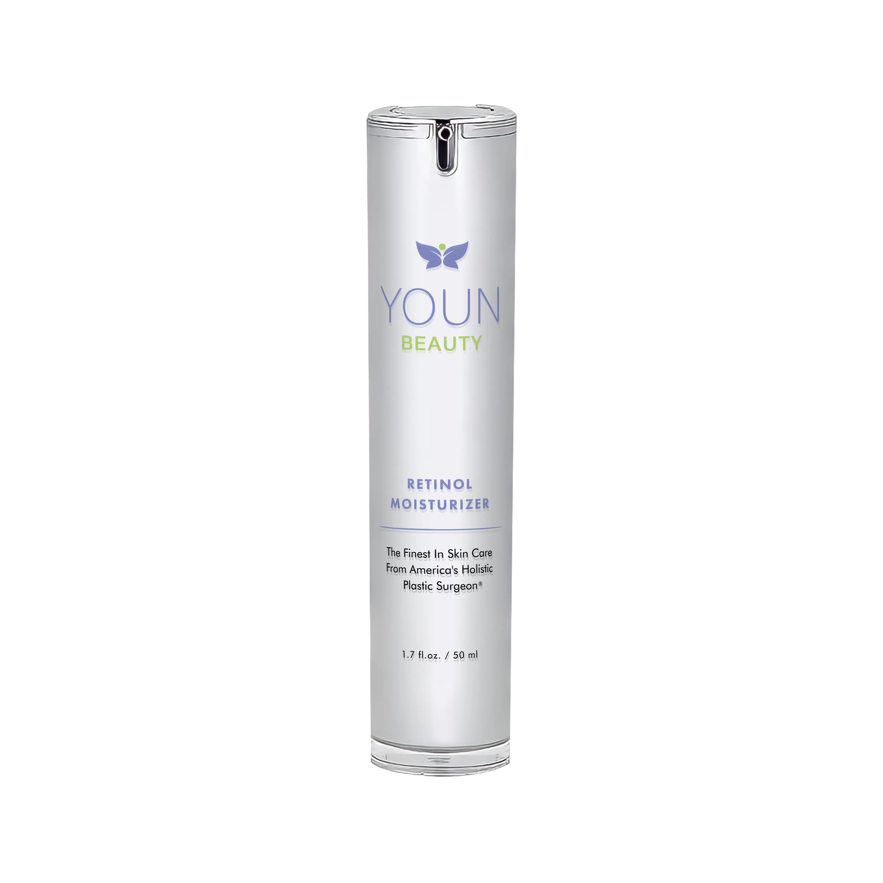 YOUN BEAUTY RETINOL MOISTURIZER - 2.5% Retinol, Aloe, Green Tea, Propolis, Hyaluronic Acid - Nighttime Moisturizing Cream for Fine Lines & Wrinkles - 1.7 oz