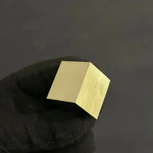 SINGLE CUBE | Cubic Pyrite from Mina Ampliación A Victoria, Navajún, Spain.