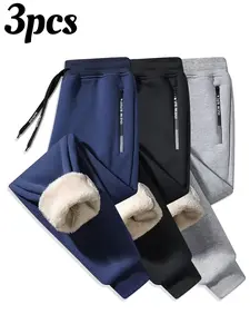 Fleece Lined Thermal Long Pants Set Of Three Matching Women Plus Size Womenswear