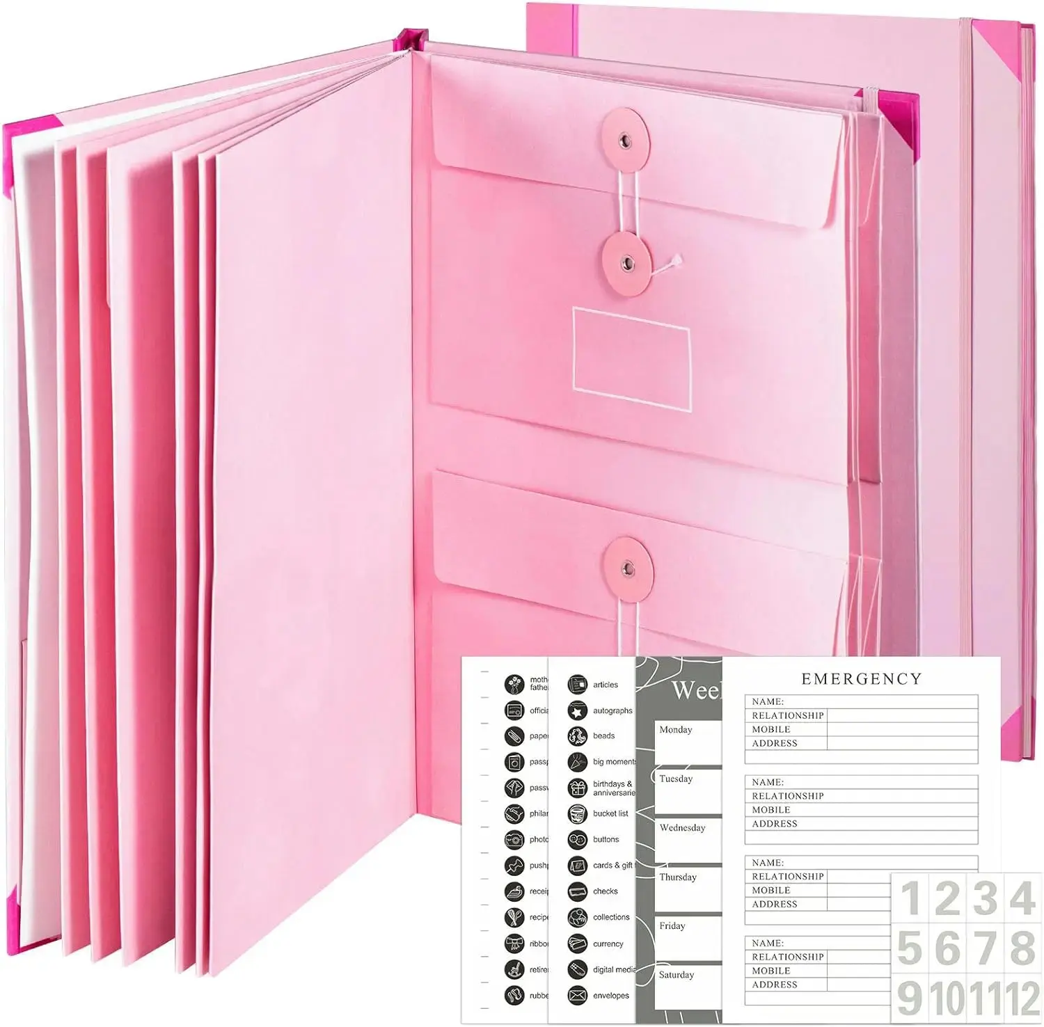 Document Organizer | Life Binder for Important Documents-Smart Storage for Baby Passports,Birth Certificates & Important Papers,Insurance,Tax & Legal Document Organization,Family Emergency Binder,Office & Home Storage,New Home,Back to School Essentials