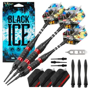 Viper Black Ice Red Soft Tip Darts - Ideal for Targeting and Firing, Versatile for Various Products