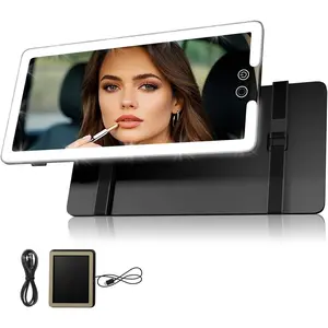 Solar Car Sun Visor Vanity Mirror, Sun Visor Makeup Mirror for Car,Dimmable with 3 Light Modes,Solar Car Sun Visor Vanity Mirror, Sun Visor Makeup Mirror for Car,Dimmable with 3 Light Modes,Car Accessories, Car Supplies