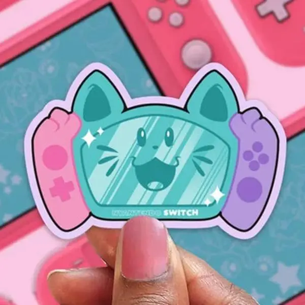Nyantendo Switch Sticker