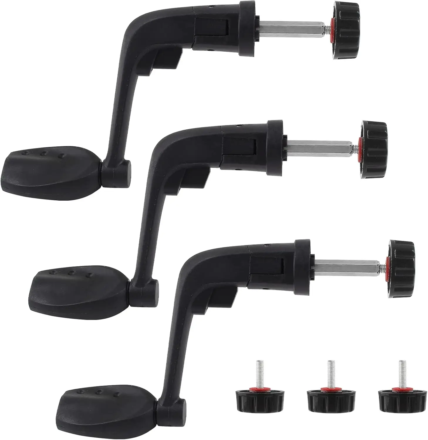 3 PCS Plastic Power Handle Fishing Reels Spinning Handle, Crank Rock Arm Rotary Knob Repair Parts for Fishing Replacement Parts