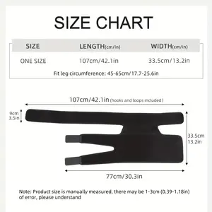 Hip Support Belt with Sciatica Relief, Adjustable Thigh Compression Wrap, Unisex Hip Flexor Band, Pelvic Floor Support Strap
