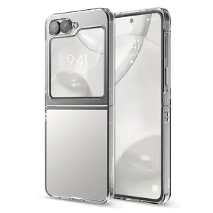 Hybrid Clear Case for Samsung Galaxy Z Flip 6 - Shockproof Protective Cover, Two Material Construction, Durable Smartphone Accessory