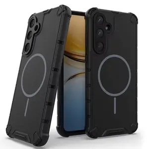 Luxury Magnetic Wireless Charging Anti Drop Armor Case for Samsung Galaxy A56 A36 A55 A54 A35 A34 A25 A15 A14 A13 Magsafe Cover