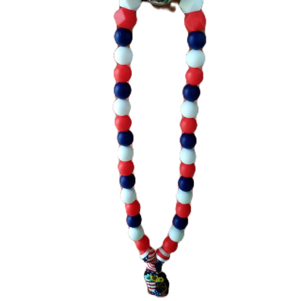 4th of July necklaces silicone beads.