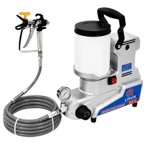 Portable Airless Paint Sprayer 2.5 L/Min High Flow Rate 3 Adjustable Speeds 2L Capacity 5m Hose for DIY Projects Emulsion Paint Compact Design，Summervibes