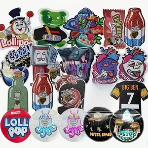 100 Random Style Storage Bags, Laser Holographic 3.5G Shape Ziplock Plastic Bags, Myra Bags 3.5 Bags, Sealable Zipper Bags, Candy Bags, Consumable Bags, Suitable for Cookies, Snacks, Nuts, Seeds, Candy