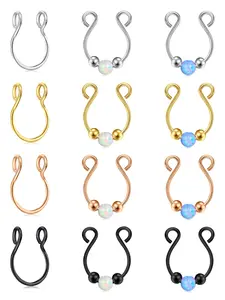 U-shaped Nose Ring, Stainless Steel Nose Ring, Body Jewelry for Women & Men, Trendy All-match & Exquisite Jewelry for Birthday Gift