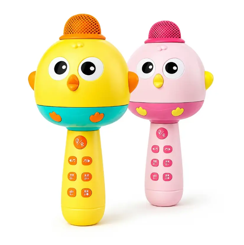 Kpop Portable LED Light Karaoke Microphone Toy,Built-in Music, Interactive Musical Accessory, boosts kids confidence preschool educationa toy, Toddler Musical Instruments Set,Kids Ideal Gift for Birthday, Christmas, Halloween and New Year