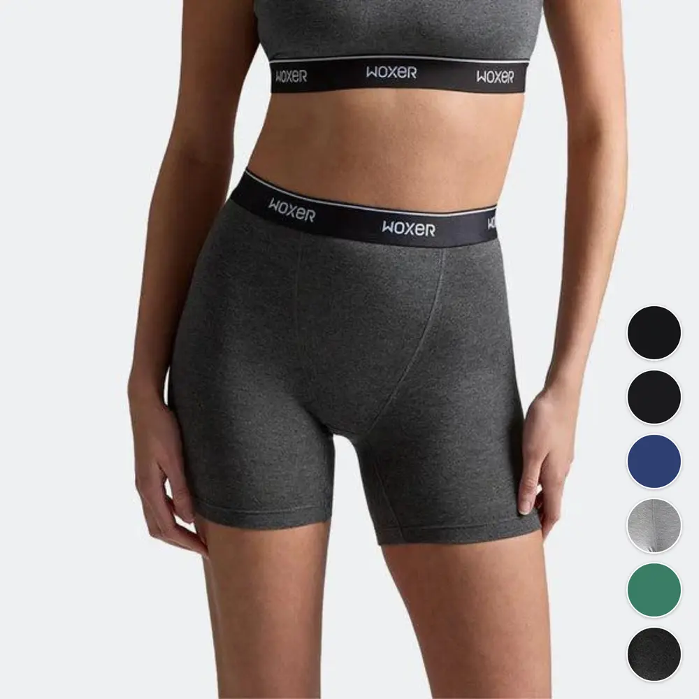 Woxer Women's Baller High-Rise 5" Modal Boxer Brief, Sensory-Friendly & Breathable Underwear with Lined Front, Everyday Wear, Tag-Free Care, Lightweight