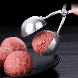 Meat Ball Maker Tool Stainless Steel Clip Round Rice Ball Shaper Spoon Meatball Making Mold Non Stick Stuffed Kitchen Gadget Kitchen Utensil