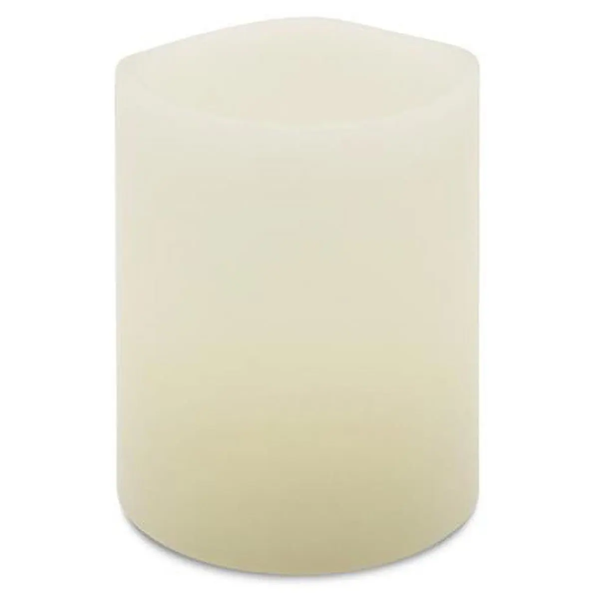 4-Pack Paraffin Wax Flameless Flickering Pillar Candles, 2.5x2 in. Dia., Darice Ivory Matchless Vanilla Honey Scents, Dripless for Home Decor, Room Decor