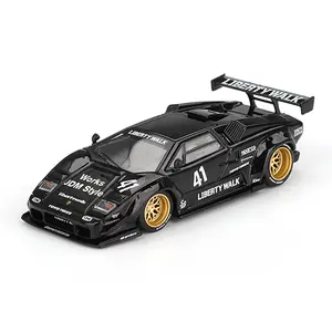 Mini GT 1:64 Lamborghini Countach LB-WORKS Black Diecast Model Car MGT01081