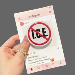 No ICE Abolish ICE Phone Grip - Social Justice Statement Griptok - Immigrant Rights Support Phone Stand - Aesthetic Social Media Activism Accessory