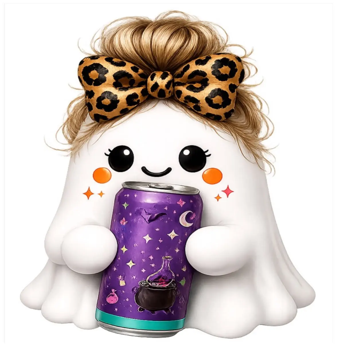 Spooky Sips Girl™ Ghost Shaped Pillow | The Everyday Girls Collection