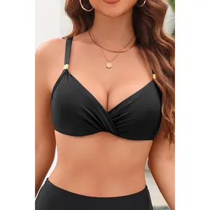Aqua Eve Women Underwire Bikini Top - Push Up Swimsuit Top Padded Bra Bathing Suit