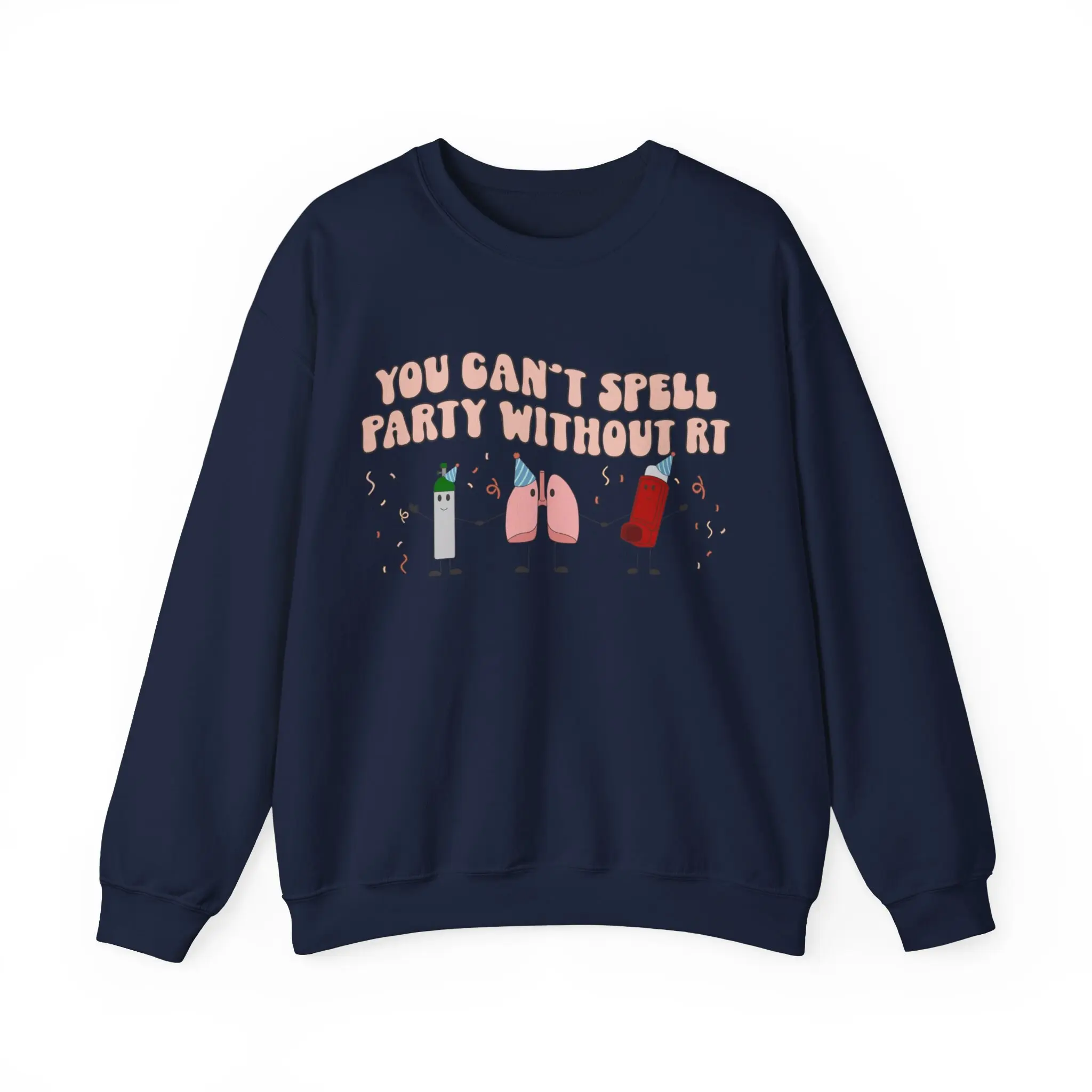 Rt Party Respiratory Therapy Crewneck Respiratory Therapist Graphic T-shirt