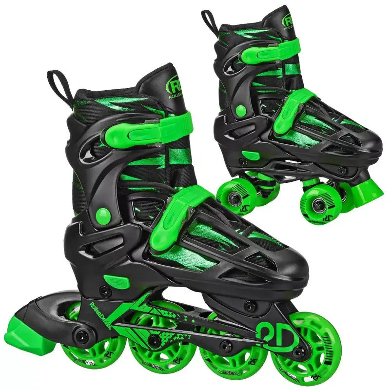 Roller Derby Wire Kids' Adjustable Inline-Quad Combo Skates