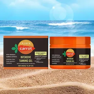 Carrot Extract Sunless Tanning Gel, Self Tanning Gel, Deep Moisturizing & Hydrating Body Gel, Body Care Product for Women & Men
