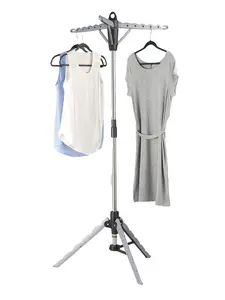 Whitmor Metal-Plastic Garment Hanger & Laundry Drying Rack, Hangable Home Supplies Laundry Tool Accessory