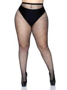 Women's Lingerie Essential Risa Plus Nylon Fishnet Tights, Lady-Focused Durable Fabric Underwear