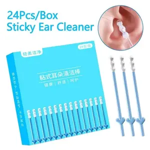 Reusable Earwax Removal Tool Set, 24-Piece Ear Cleaning Kit for Kids & Adults, Ear Spoon Cleaner, Sticky Wax Picker, Ear Canal Cleaner
