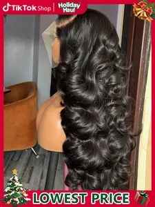 13x6 13x4 Lace Frontal Wigs Body Wave Human Hair Wigs 28 34 36 Inches Waves Brazilian Human Hair HD Lace Wigs 180 Density Pre Plucked Human Hair Wave Wig For Women TikTokShopHolidayHaul
